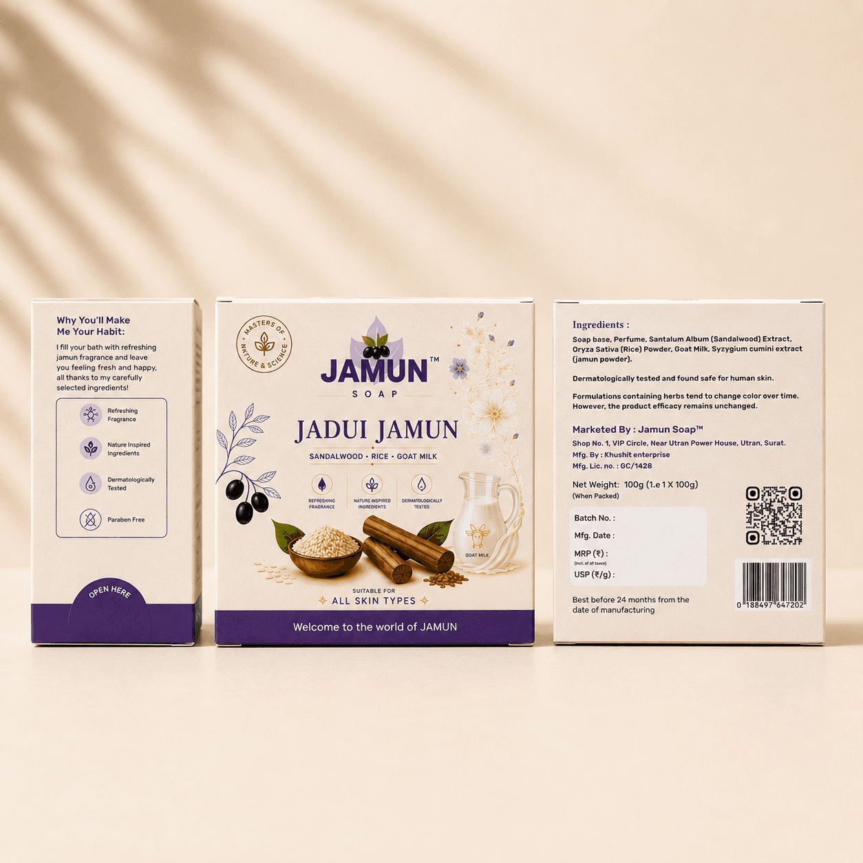Jamun Soap Back Box